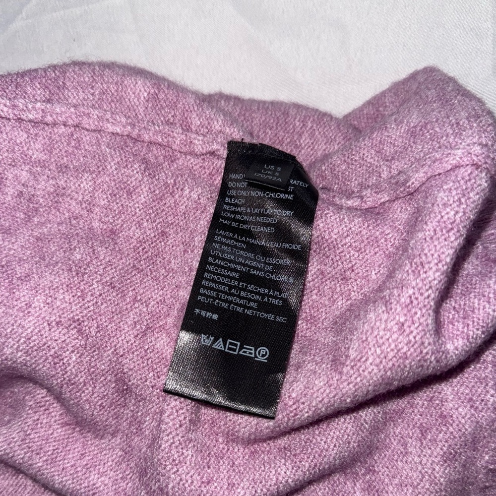 Anthropologie Lavender Cowl Balloon Sleeve Sweater - Picture 9 of 11